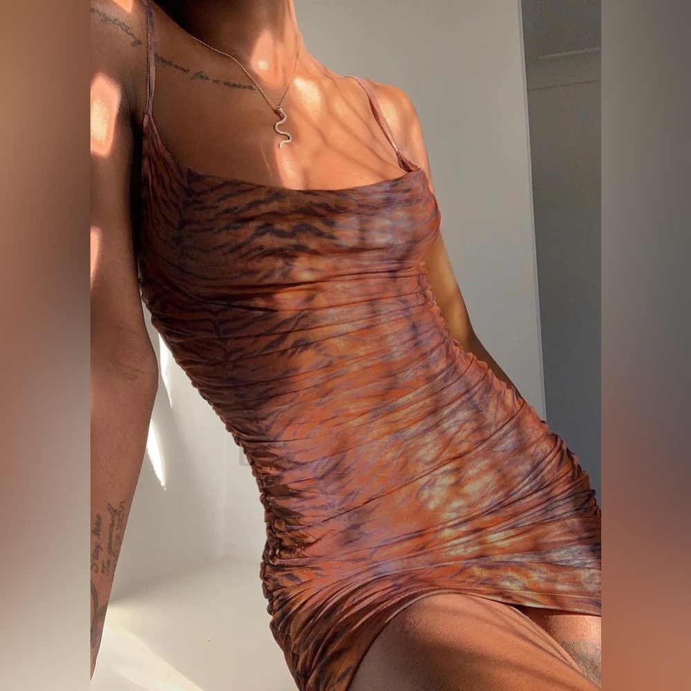 Harlan mini dress (brown)